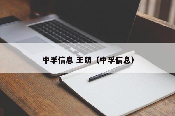 中孚信息 王萌（中孚信息）