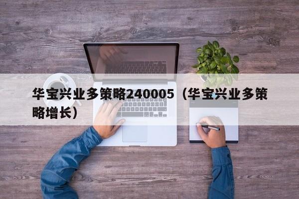 华宝兴业多策略240005（华宝兴业多策略增长）