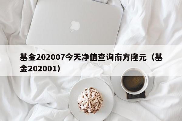 基金202007今天净值查询南方隆元（基金202001）