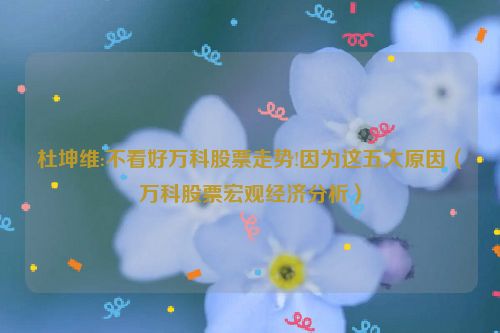 杜坤维:不看好万科股票走势!因为这五大原因（万科股票宏观经济分析）