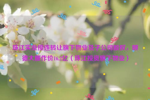 珠江实业接连转让旗下物业及子公司股权，颐德大厦作价16.2亿（珠江投资旗下物业）